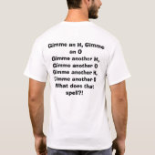 HOHOHO Weihnachten T-Shirt (Rückseite)