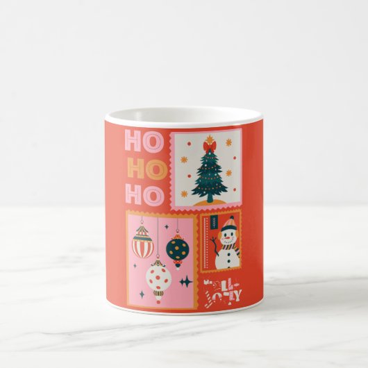 HoHoHO Weihnachtsbecher 2025 Kaffeetasse (Mittel)