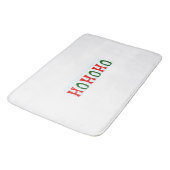 HOHOHO Weihnachtsmann Badematte (Schrägansicht)