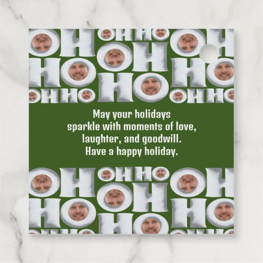 HOHOHOHO! Das bin ich! Geschenkanhänger (Rückseite)