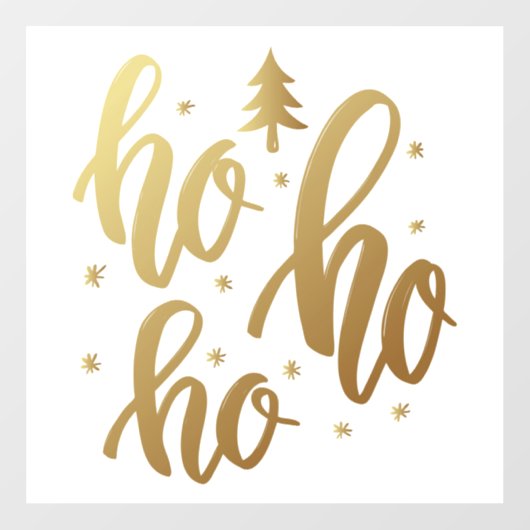 HOHOHOHO FENSTERAUFKLEBER (Blatt)