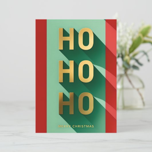 HOHOHOHO Frohe Weihnachten (Stehend Vorderseite)