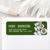 HOHOHOHO! Funny Face Rücksendeadressen-Aufkleber (Insitu)