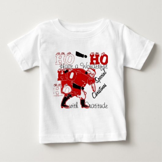 HOHOHOHO haben ein wunderbares Weihnachten mit Dan Baby T-shirt (Vorderseite)