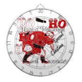 HOHOHOHO haben ein wunderbares Weihnachten mit Dan Dartscheibe (vorne)