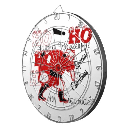 HOHOHOHO haben ein wunderbares Weihnachten mit Dan Dartscheibe (Vorderseite rechts)