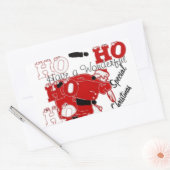 HOHOHOHO haben ein wunderbares Weihnachten mit Dan Rechteckiger Aufkleber (Umschlag)