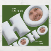 HOHOHOHO! Schaffen Sie sich Ihr eigenes Geschenket Bierflaschenetikett (Einzelnes Label)