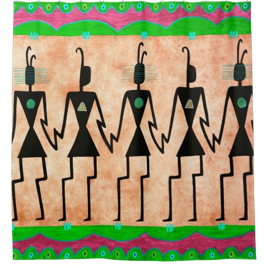 Hohokum-Duschvorhang Duschvorhang (Vorderseite)