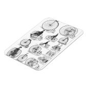 Hohrradpenny-Farthing Magnet (Linke Seite)