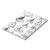 Hohrradpenny-Farthing Notizblock (Rotiert)