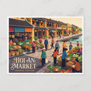 Hoi An Central Market Vietnam Postkarte