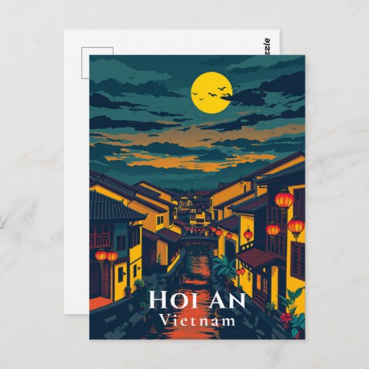 Hoi An Vietnam Ancient Town Lanterns Postcard Postkarte (Vorne/Hinten)