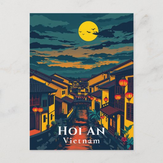 Hoi An Vietnam Ancient Town Lanterns Postcard Postkarte (Vorderseite)