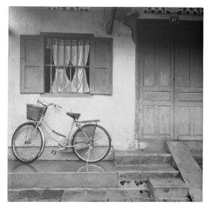 Hoi An Vietnam, Haus mit Fahrrad Fliese