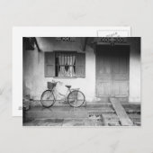 Hoi An Vietnam, Haus mit Fahrrad Postkarte (Vorne/Hinten)