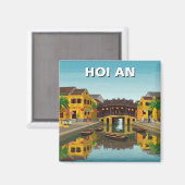 Hoi An Vietnam Japan Covered Bridge Travel Magnet (Vorderseite/Rückseite)