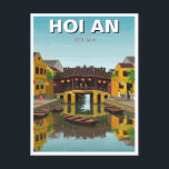 Hoi An Vietnam Japan Covered Bridge Travel Postkarte<br><div class="desc">Hoi An, Vietnam, ist eine wunderschön erhaltene antike Stadt, die vietnamesische, chinesische und japanische Einflüsse verbindet und somit zu einem der bezauberndsten Ziele Südostasiens zählt. Hoi An liegt am Thu Bhn, zwischen dem 15. und 19. Jahrhundert war einst ein lebhafter Handelshafen. Heute ist es berühmt für seine beleuchteten Straßen, die...</div>