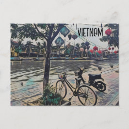 Hoi An Vietnam Lanterns Postkarte