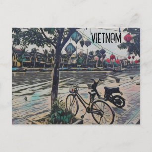 Hoi An Vietnam Lanterns Postkarte