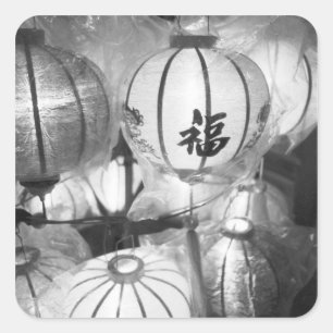 Hoi An Vietnam, Laternen Quadratischer Aufkleber