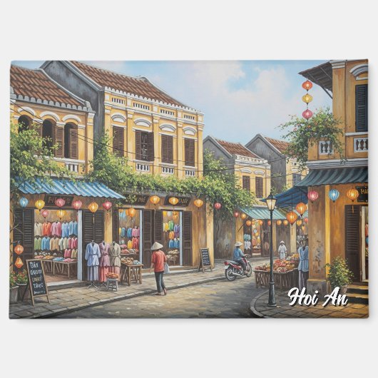 Hoi An Vietnam Vintage Travel Magnet (Vorderseite)