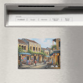 Hoi An Vietnam Vintage Travel Magnet (In Situ (Geschirrspüler))