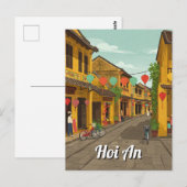 Hoi An Vietnam Vintage Travel Postkarte (Vorne/Hinten)
