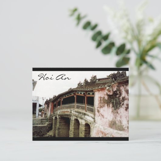 Hoi-Bridge-Vietnam Postkarte (Stehend Vorderseite)