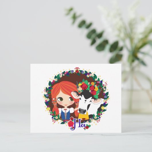 Hoi:. Postkarte (Stehend Vorderseite)