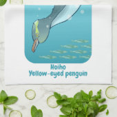 HOIHO YELLOW MIT AUGEN PENGUIN SWIMMING GESCHIRRTUCH (Gefaltet)