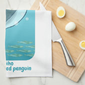 HOIHO YELLOW MIT AUGEN PENGUIN SWIMMING GESCHIRRTUCH (Viertel Falte)