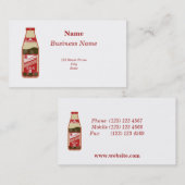 Hoisin Sauce Cantonese Food Visitenkarte (Vorne/Hinten)