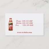 Hoisin Sauce Cantonese Food Visitenkarte (Rückseite)