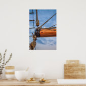 Hoist und Jib Segelboot Poster (Küche)