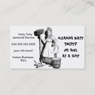 "Hoity Toity hausmeisterlich " Visitenkarte