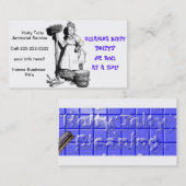 "Hoity Toity hausmeisterlich " Visitenkarte (Vorne/Hinten)