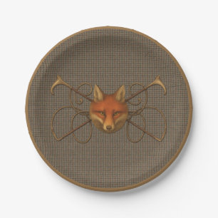 Hoity Toity House Vixen auf Tweed Paper Plate Pappteller