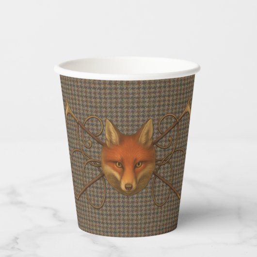 Hoity Toity House Vixen über Tweed Cup Pappbecher (Vorderseite)