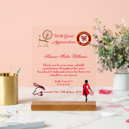 HOJ-Award Akronylic Sign Acrylschild