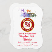 HOJ Birthday Einladung (Vorne/Hinten)