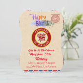 HOJ Birthday Einladung (Stehend Vorderseite)