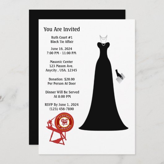 HOJ-Einladungen Einladung (Vorne/Hinten)