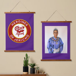 HOJ-HANGING-STEUERUNG WANDTEPPICH MIT HOLZRAHMEN