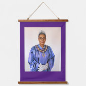 HOJ-HANGING-STEUERUNG WANDTEPPICH MIT HOLZRAHMEN (Vorderseite 2)