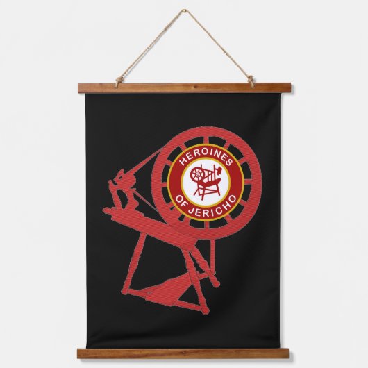 HOJ-HANGING-STEUERUNG WANDTEPPICH MIT HOLZRAHMEN (Vorderseite)