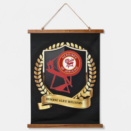 HOJ Hanging Tapestry Wandteppich Mit Holzrahmen (Vorderseite)