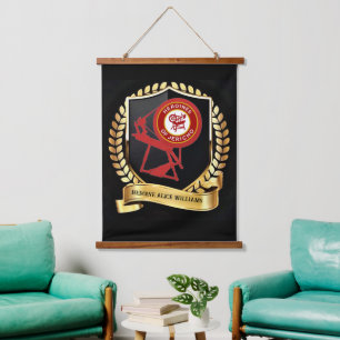 HOJ Hanging Tapestry Wandteppich Mit Holzrahmen