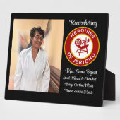 HOJ Love, Missed & Cherished Memorial Plaque Fotoplatte (Seite)