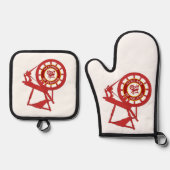 HOJ OFENHANDSCHUH & Topflappen-Set (Vorderseite)